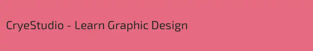 CryeStudio - Learn Graphic Design